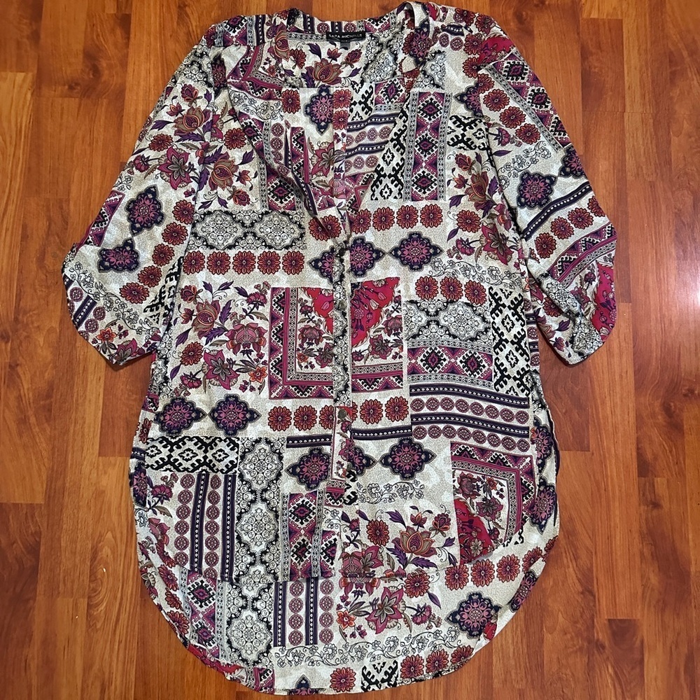 Sara Michelle Multicolor Floral Tonic. Size medium - Picture 5 of 10